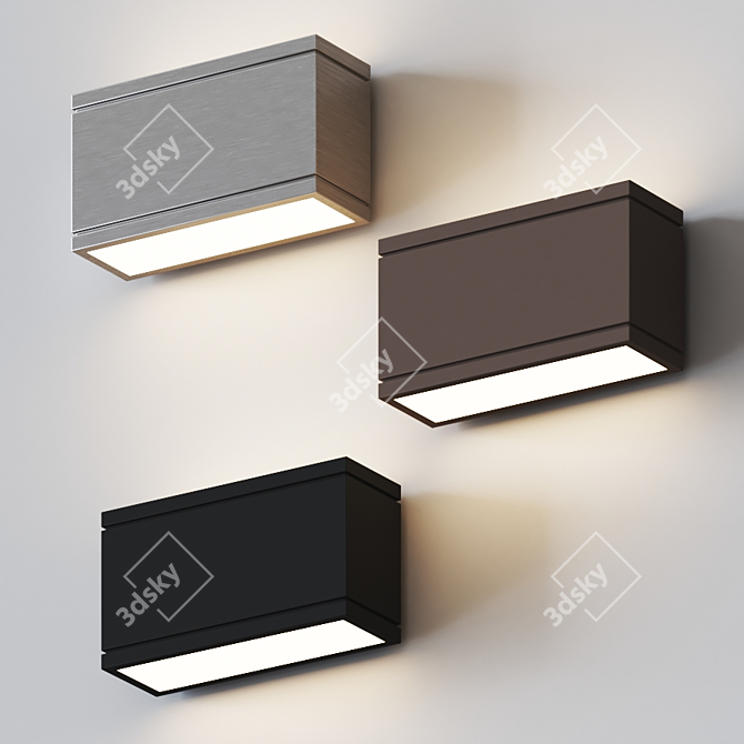 Rubix Outdoor Wall Sconce 3D model image 1