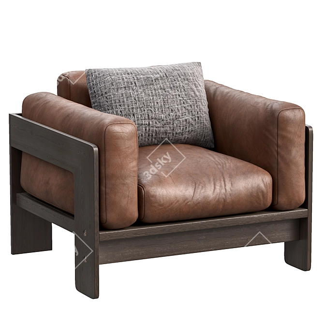 Elegant Bastiano Petite Settee 3D model image 1