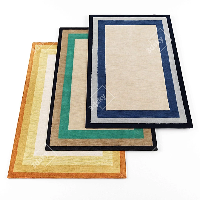 High Resolution Rugs Set 3D model image 1