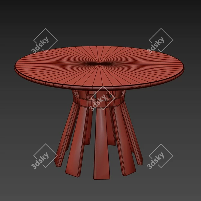 Modern Mitos Dining Table 3D model image 3