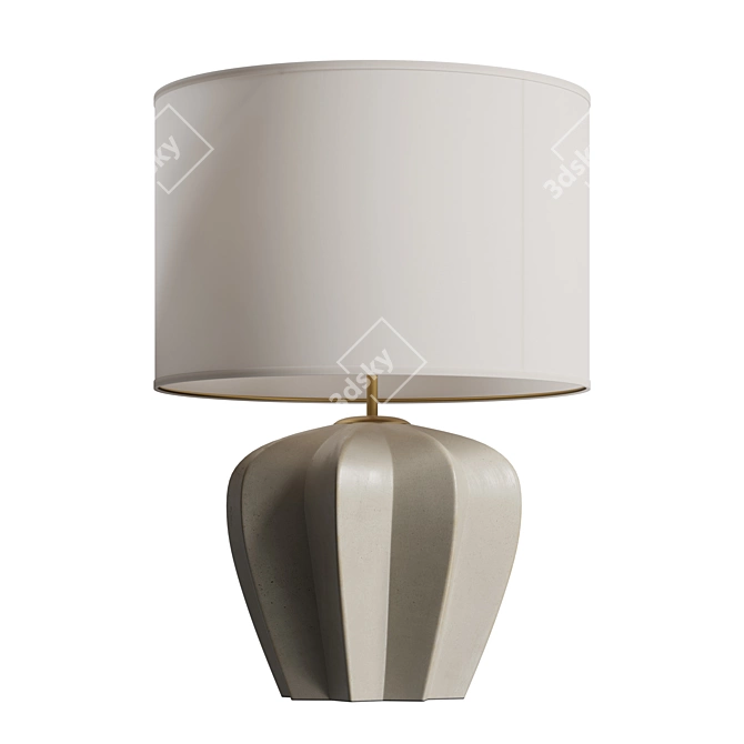 Elegant Pierrepont Table Lamp 3D model image 1