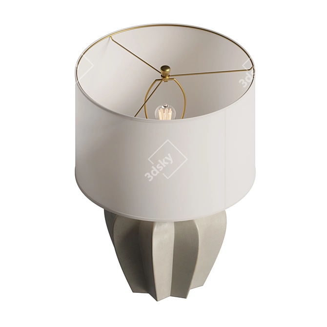 Elegant Pierrepont Table Lamp 3D model image 2