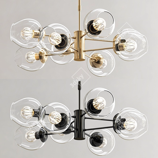 Lindsay Adelman Bubble Chandelier 3D model image 1