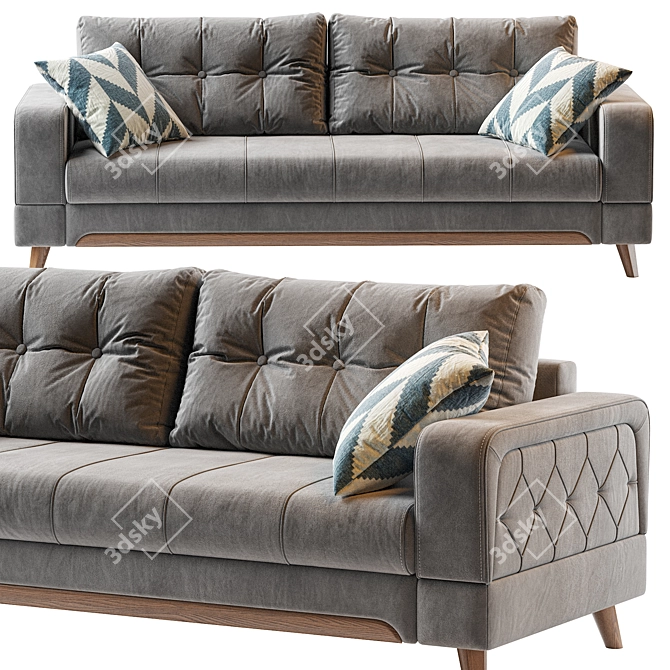 Modern Monty Sofa 156 3D model image 3