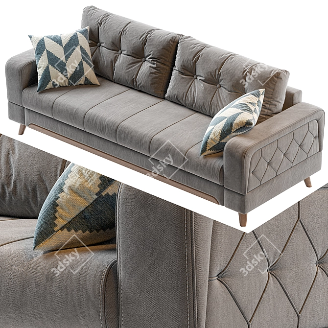 Modern Monty Sofa 156 3D model image 4