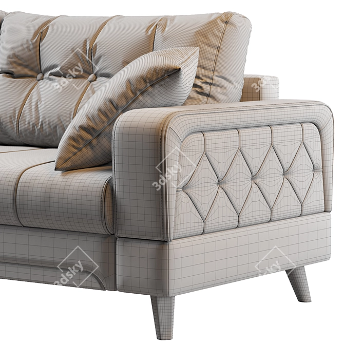 Modern Monty Sofa 156 3D model image 5