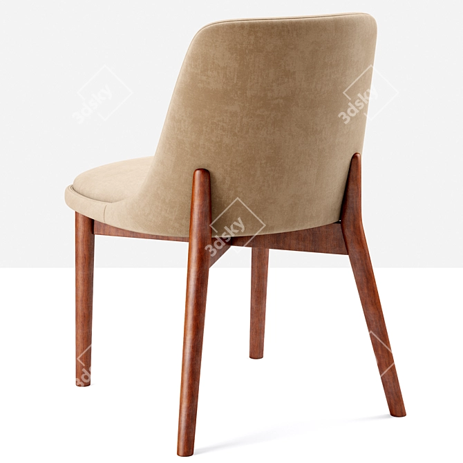 Elegant Celine Chair: Sophisticated Contract Furniture 3D model image 3