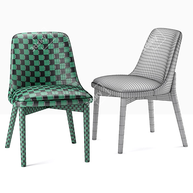 Elegant Celine Chair: Sophisticated Contract Furniture 3D model image 5