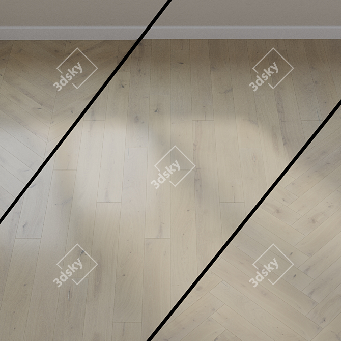 Stunning Ter Hurne Oak Flooring 3D model image 1