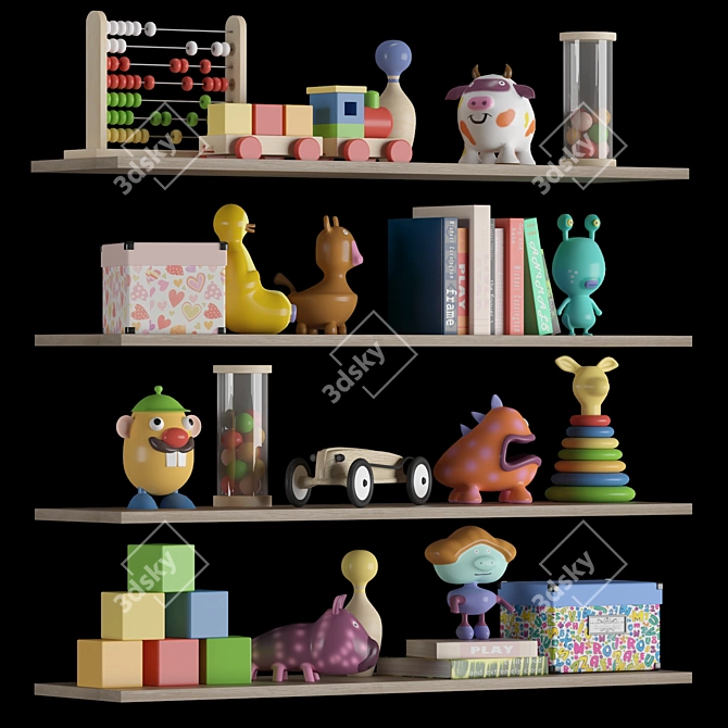  Nursery Delight Decor Set 3D model image 2