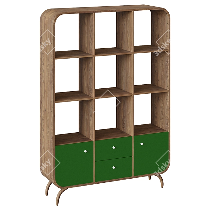 Scandinavian Rack "Ellipse 3D model image 1