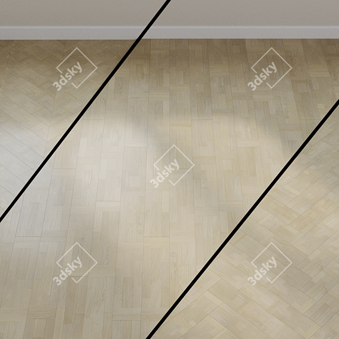 Ter Hurne Contours Gray Oak Parquet 3D model image 1