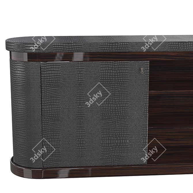 Elegant Mercury File Cabinet 3D model image 4