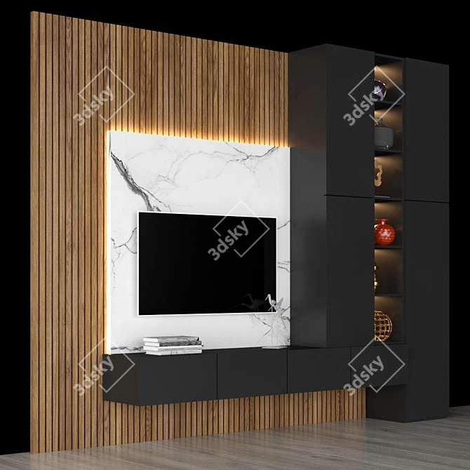 Modern TV Stand 105 3D model image 2