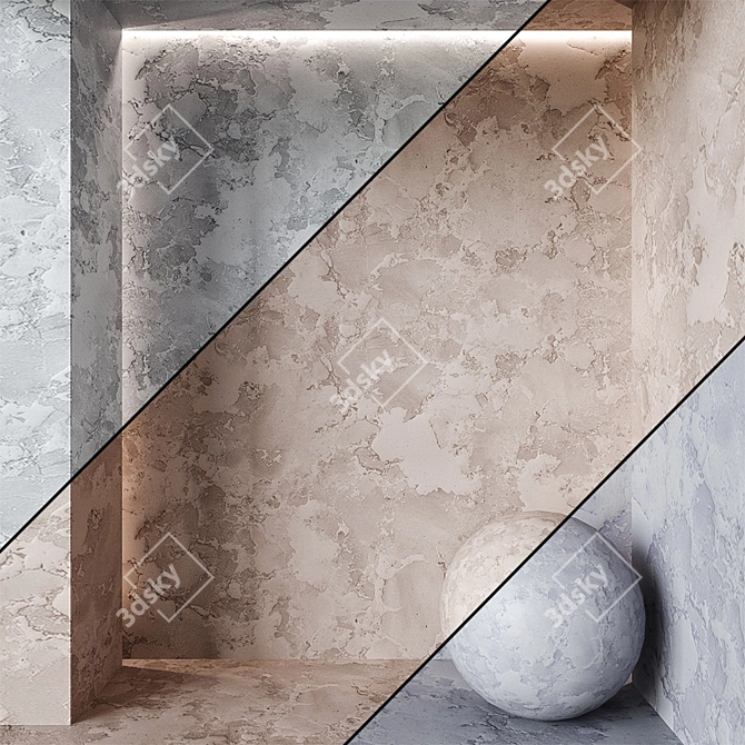 Elegant Plaster Design #25 3D model image 3