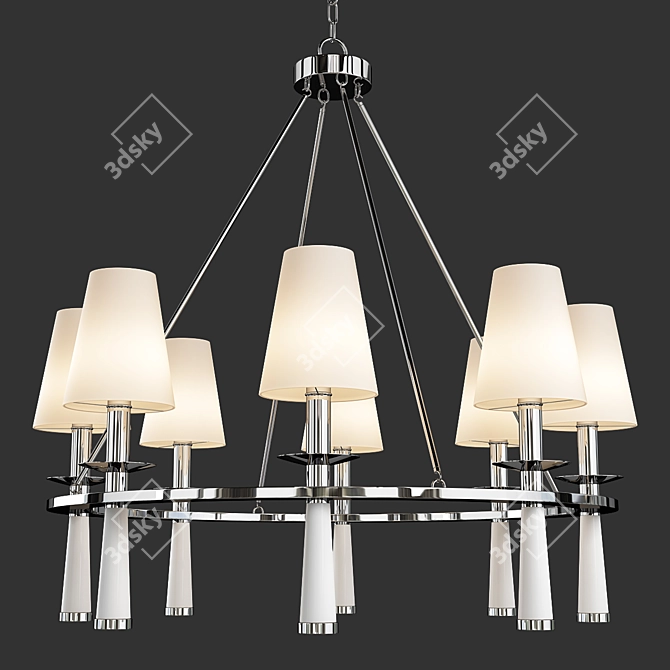 Modern Baxter Chandelier 3D model image 1