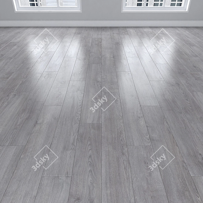 Oak Parquet: Herringbone, Linear & Chevron 3D model image 2