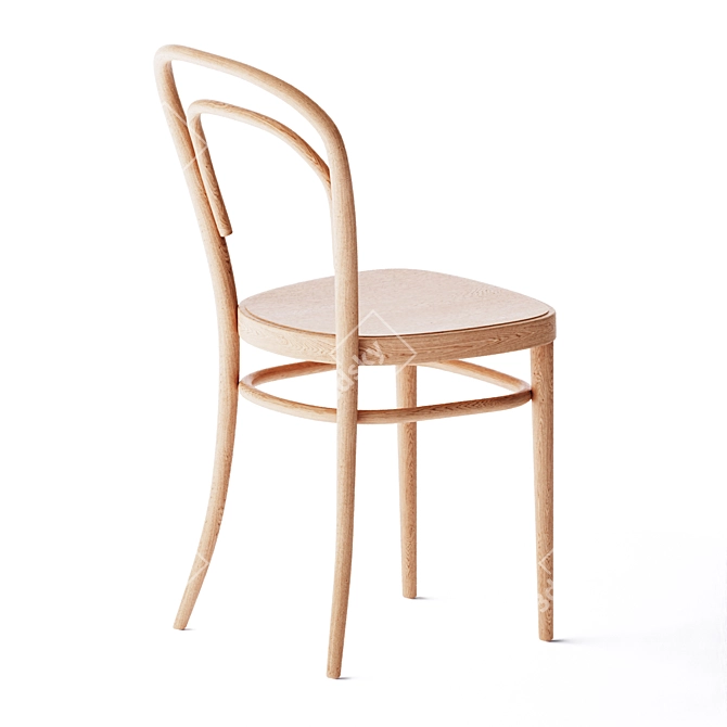 Elegant Bentwood Chair by Thonet 3D model image 5