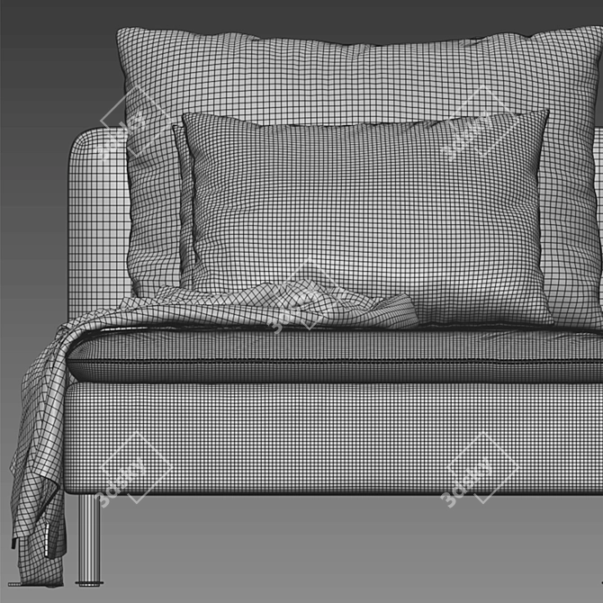 Modern and Stylish Ikea Soderhamn Sofa 3D model image 5