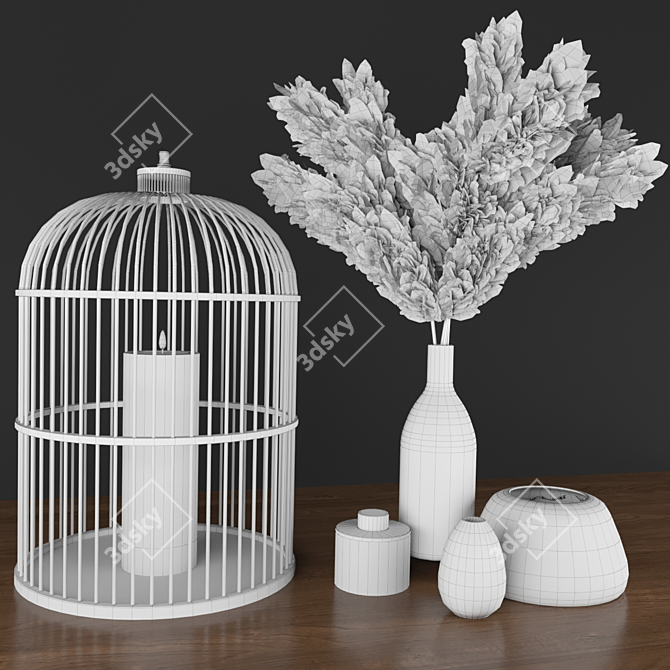 Chic Home Decor Set: Maisons du Monde 3D model image 2