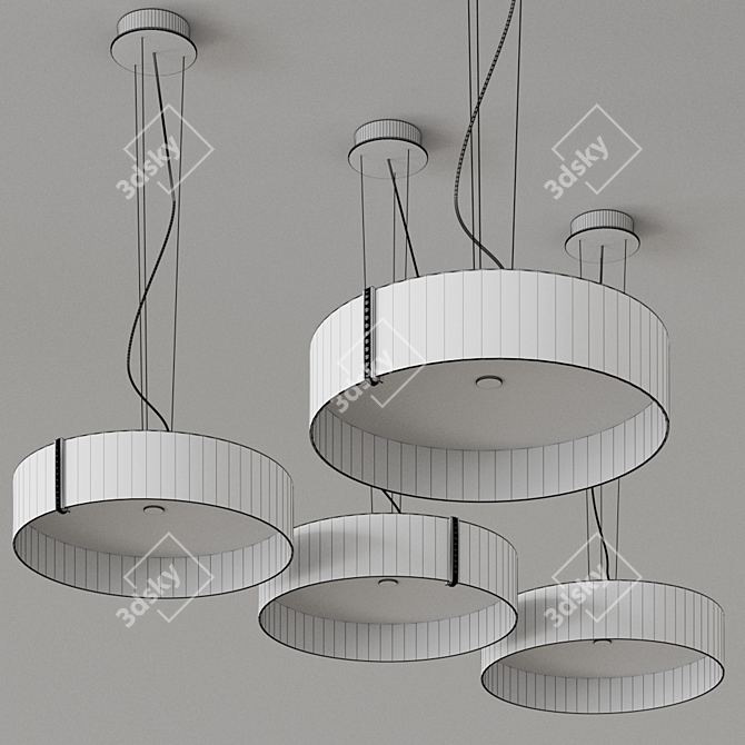 LARAfelt Pendant Lamp: Stylish German Design 3D model image 2