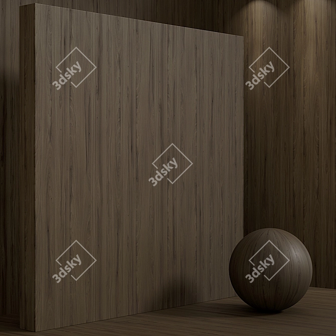 Seamless Wood Magnolia Set 3D model image 5