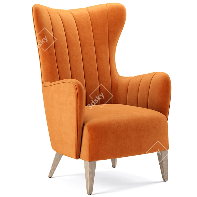 Duke Lounge Chair: Stylish & Versatile Seating 3D model image 1