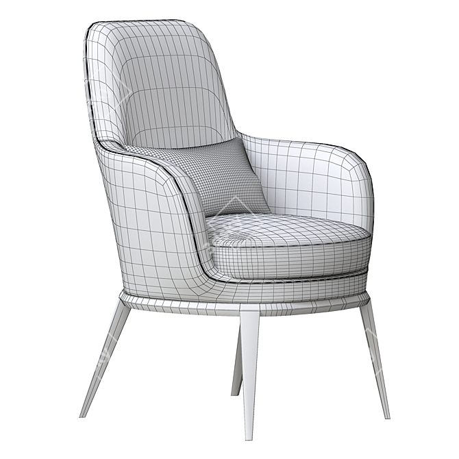 Caratos Maxalto High Back Armchair 3D model image 5