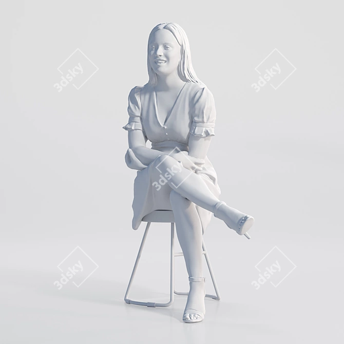 Zoe 1609: High-Quality 3D Model 3D model image 9