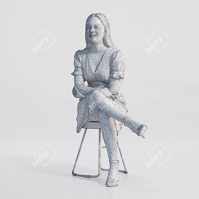Zoe 1609: High-Quality 3D Model 3D model image 10