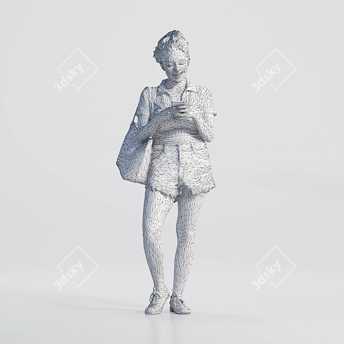 Manuela 3D Model: High-Quality 3D Model with 30,000 Polygons 3D model image 4