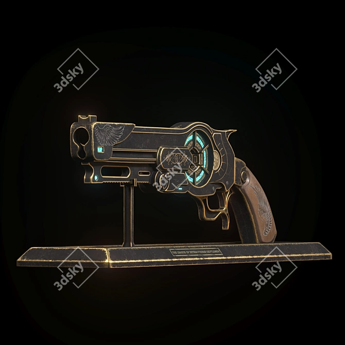 Futuristic Blaster Gun 3D model image 1