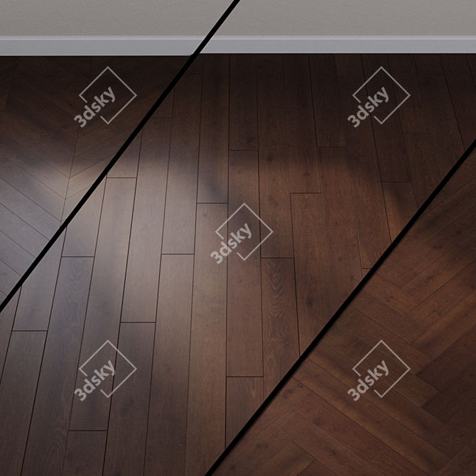 Heavenly Red Oak Parquet: Ter Hurne 3D model image 1