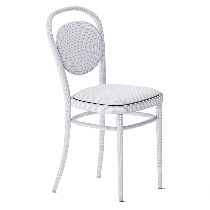 Elegant Bentwood Chair: Thonet Beauty 3D model image 3