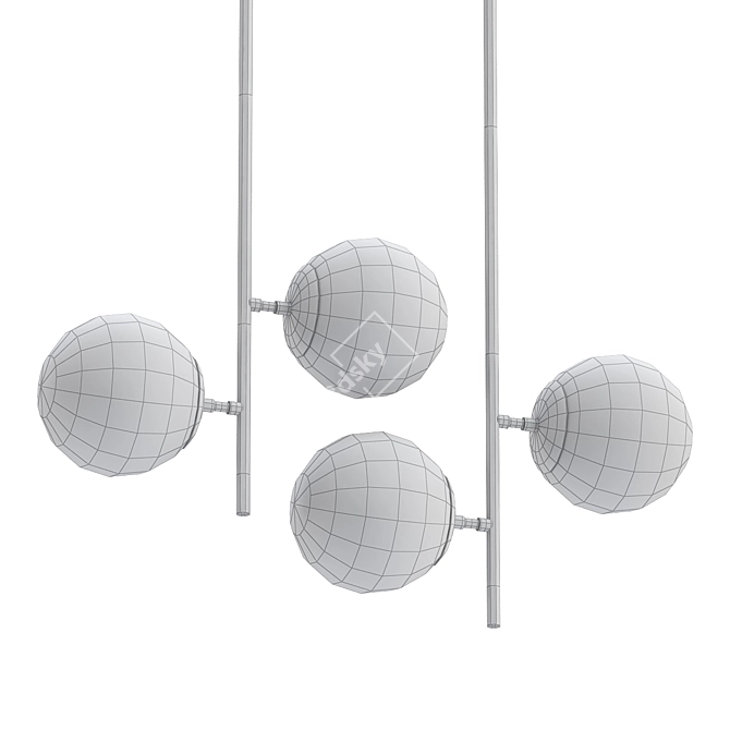 Sleek Chag Design Lamp 3D model image 2