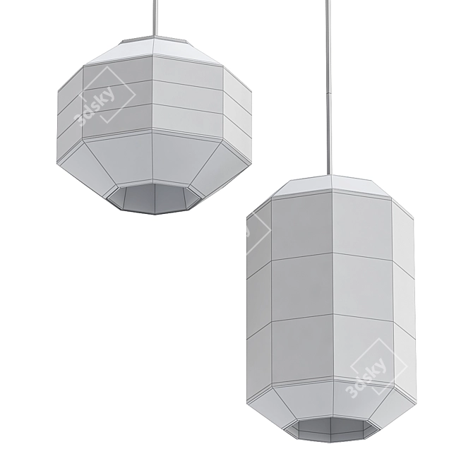 Elegant INIS Design Lamps 3D model image 2