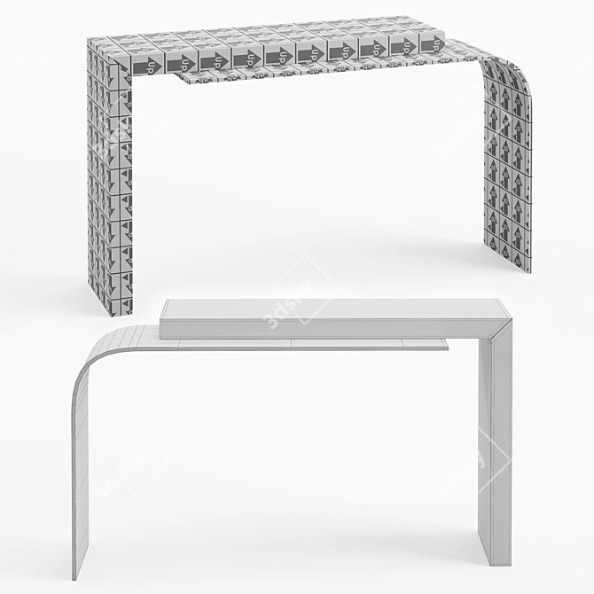 Sleek Harry Console: Modern Elegance for Your Home 3D model image 3