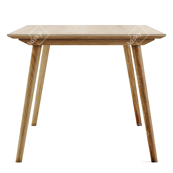 Scandi-Inspired Dining Table 3D model image 2