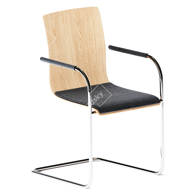 Thonet S 53 SPF Cantilever Chair 3D model image 1