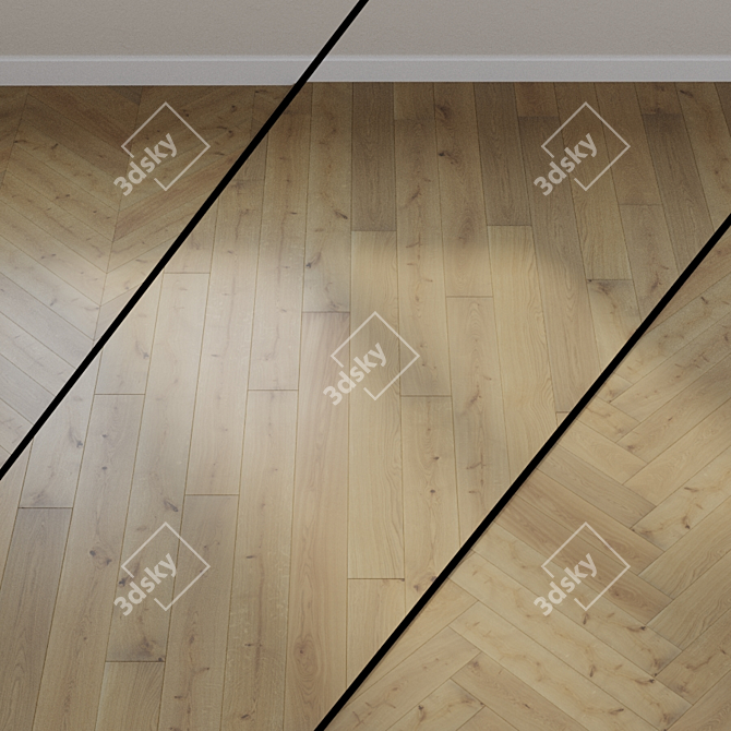 Gray Oak Parquet by Ter Hürne 3D model image 1