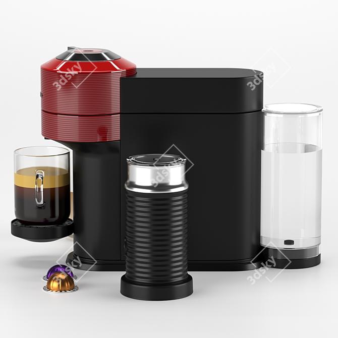 Nespresso Vertuo Next GCV1: Revolutionary Capsule Coffee Machine 3D model image 4