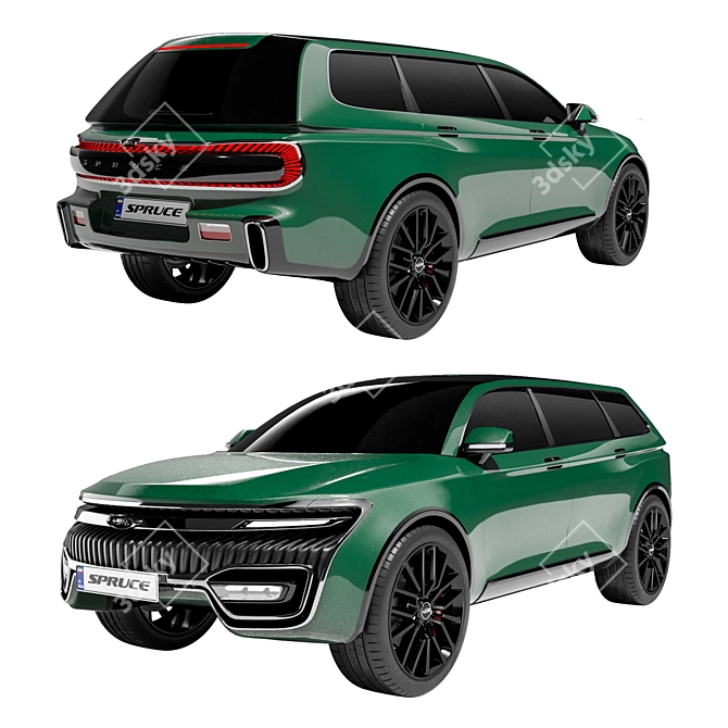 MVM Spruce SUV: Powerful and Stylish 3D model image 1