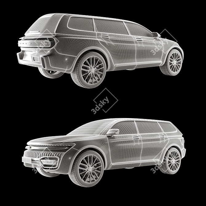 MVM Spruce SUV: Powerful and Stylish 3D model image 2