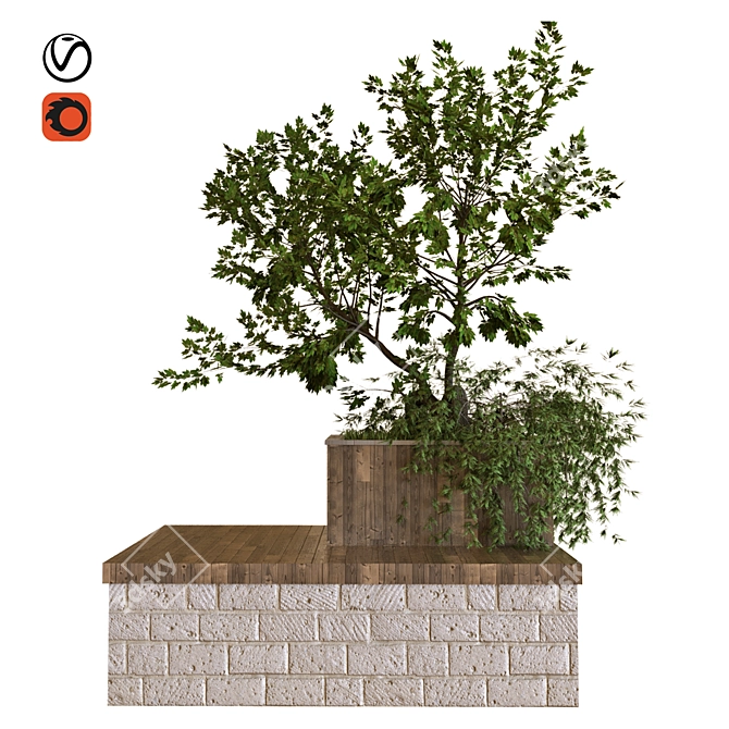 Nature's Haven Tree Box Set 3D model image 2