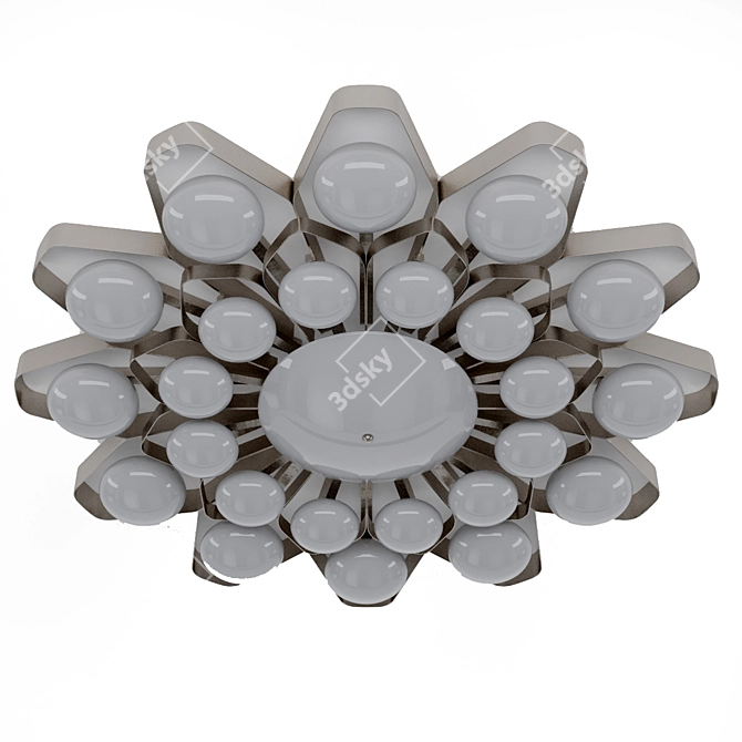 Elegant Teo Ceiling Lamp (95cm) 3D model image 1