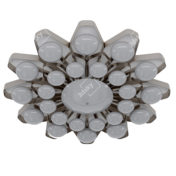 Elegant Teo Ceiling Lamp (95cm) 3D model image 2