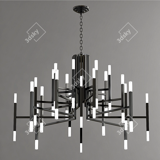 Elegant VB Chandelier 2013 3D model image 1