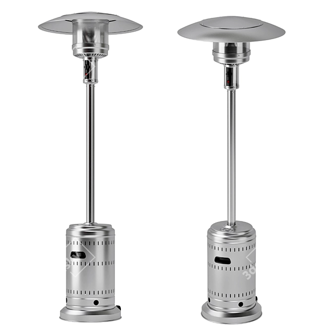Stainless Patio Heater for Year-round Outdoor Comfort 3D model image 2