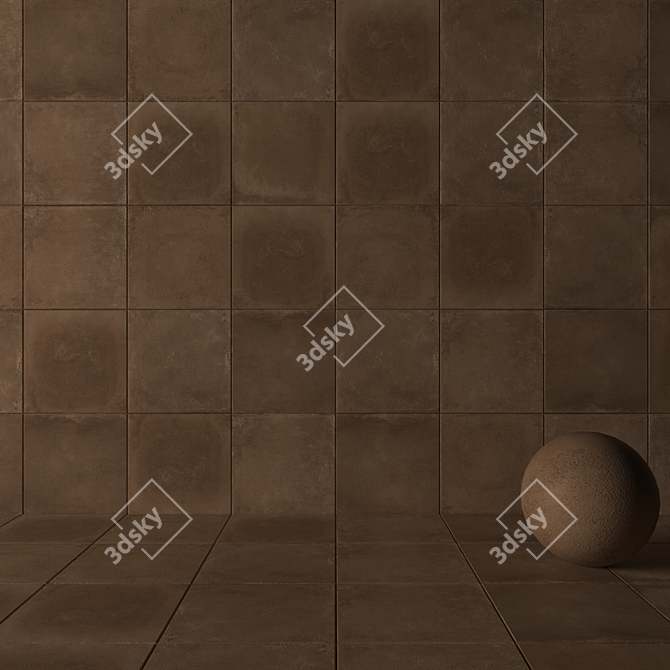 Flaviker Backstage Spicy 60x60 - Versatile Multi-Texture Floor 3D model image 3