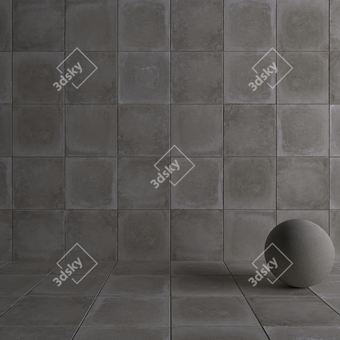 Flaviker Backstage Tan 60x60: Multi-Texture Floor Solution 3D model image 4